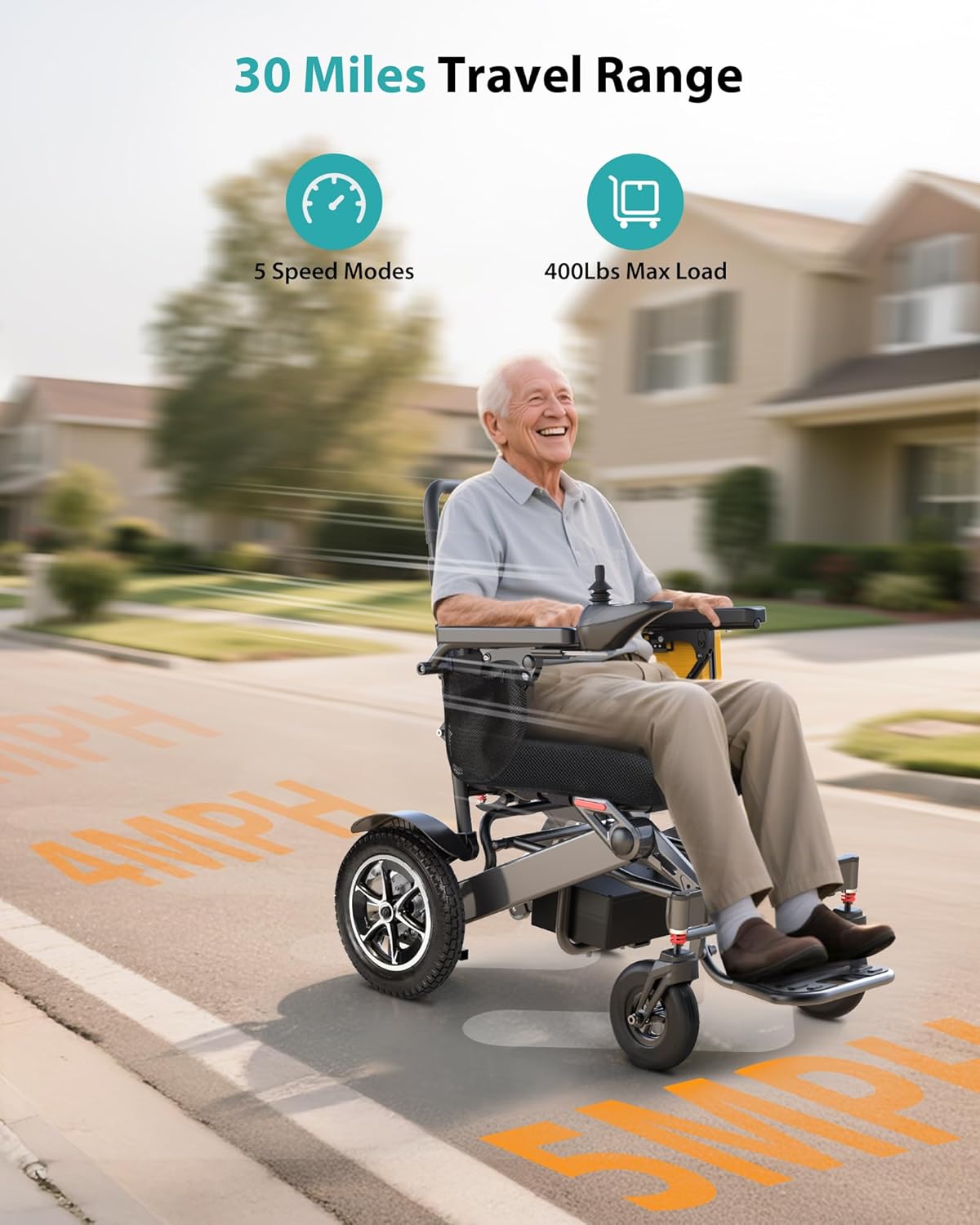 30 Miles Range Electric Wheelchairs