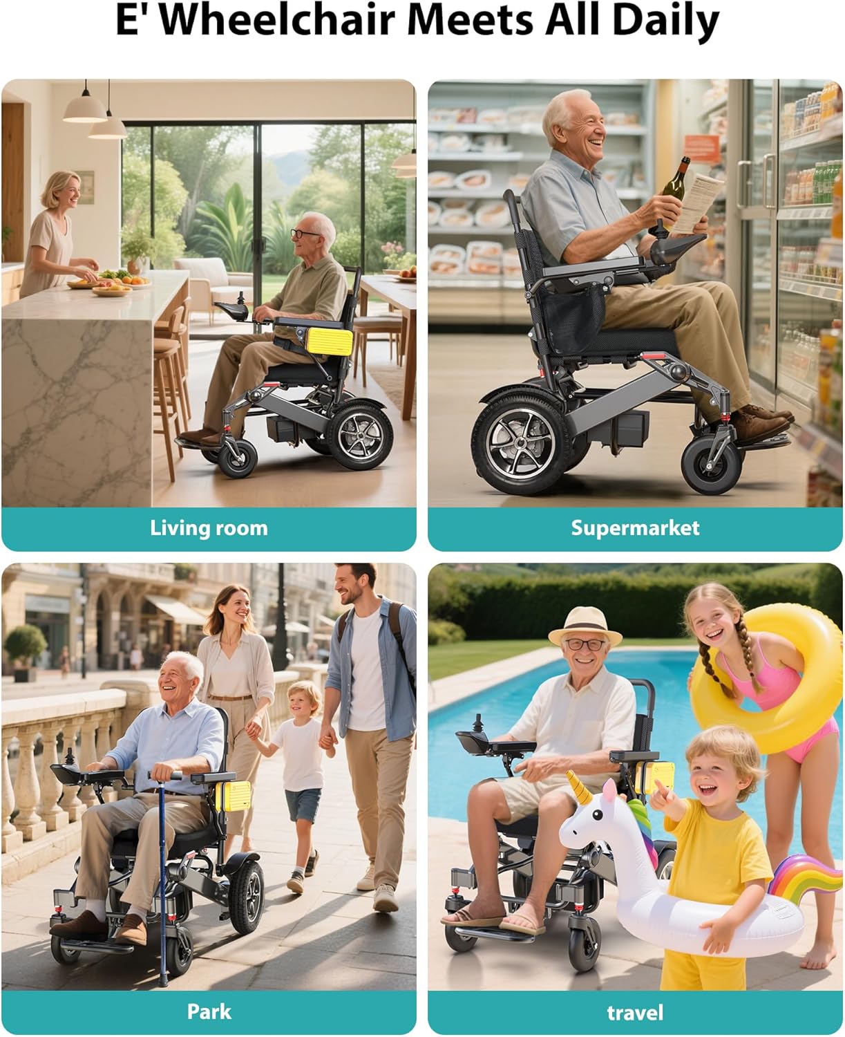 30 Miles Range Electric Wheelchairs